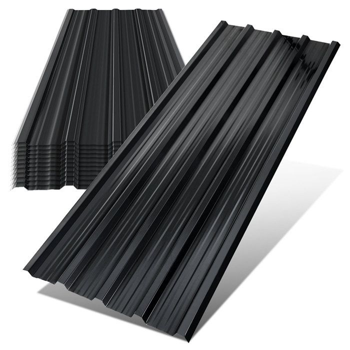12 pièces Feuille de toiture Métal Feuille de façade Draps Profils trapézoïdaux Feuille trapézoïdale tôle profilée 7 m²