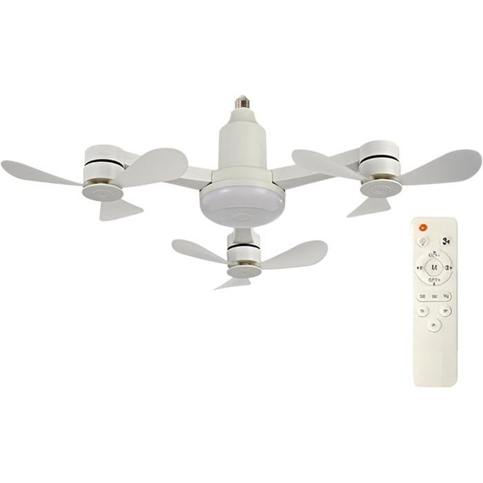 Ventilateur de plafond avec éclairage pour salle deau Ventilateur de plafond LED pour cuisine Pour Chambre Enfant