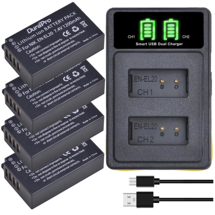 DSTE DMW-BTC15 Double Chargeur USB Pour Batteries Panasonic DMW-BLF19 DMW-BLK22 Et Sigma BP-61 - Idéal Pour DC-S5 DC-G9 II