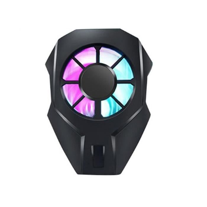 Ventilateur Portable Pour Téléphone – Gadget De Refroidissement Noir En ABS/PC, Petit Et Pratique