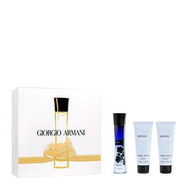 ARMANI CODE FEMME LOT 3 PZ. Toilette Vaporisateur 50ml Gel