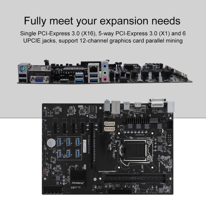 COLORF B250A-BTC YV20 Pour carte mère d'exploitation