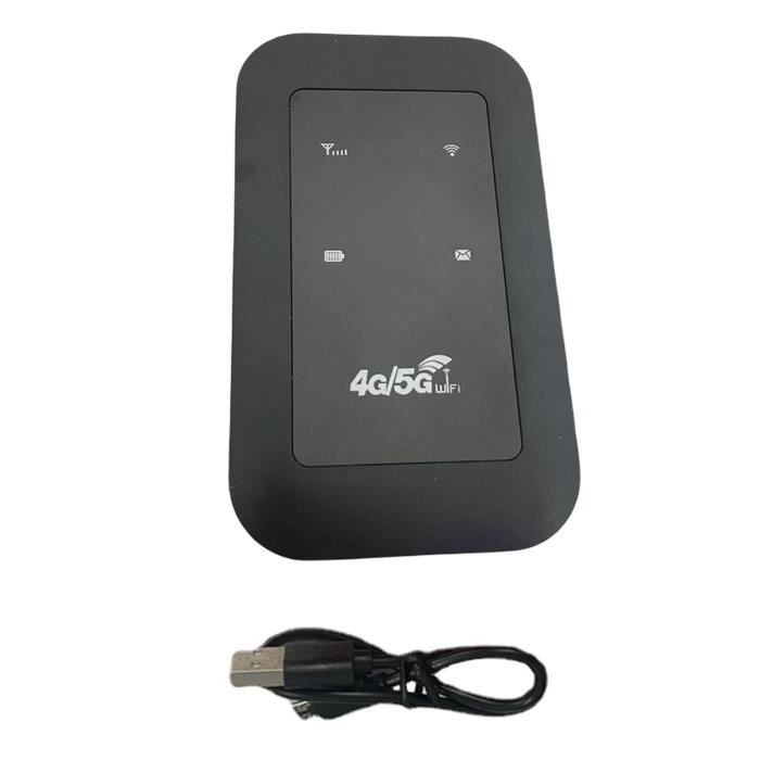 Routeur WiFi Mobile 4G LTE Portable - Batterie 2100 MAh, 10 Utilisateurs, Compatible Carte SIM, Pour Voyages