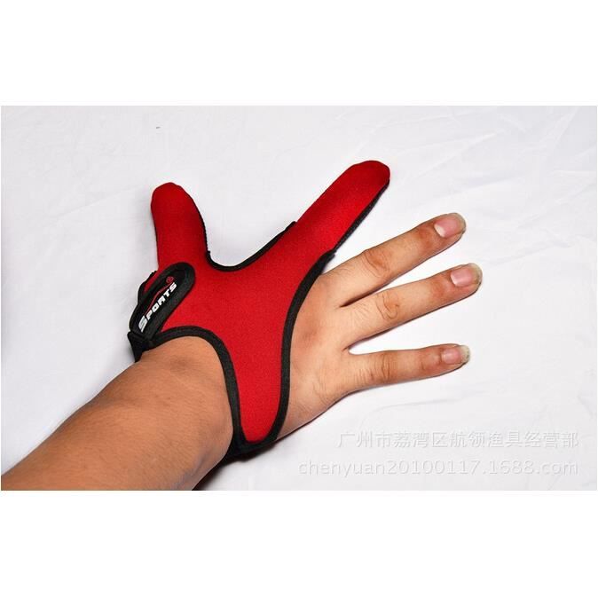 Taille unique noire-Gants de pêche à deux doigts, élastiques, antidérapants,  réglables, protection des doigts - Cdiscount Sport