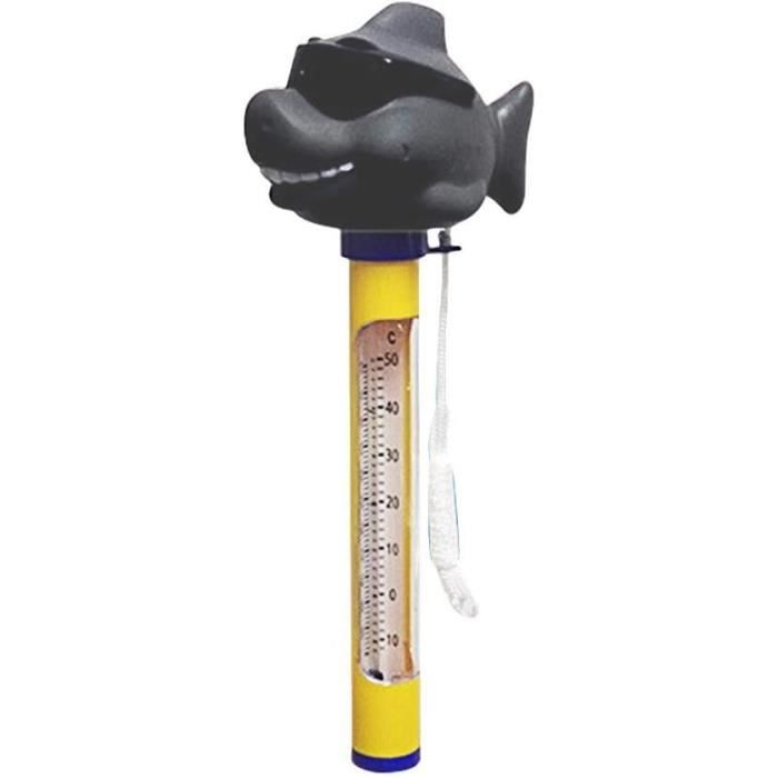 Thermomètre Piscine PVC Durable Thermomètre Piscine Flottant Lets Joy - Forme Dessin Animé - Corde Incluse Thermomètre Flottant Piscine
