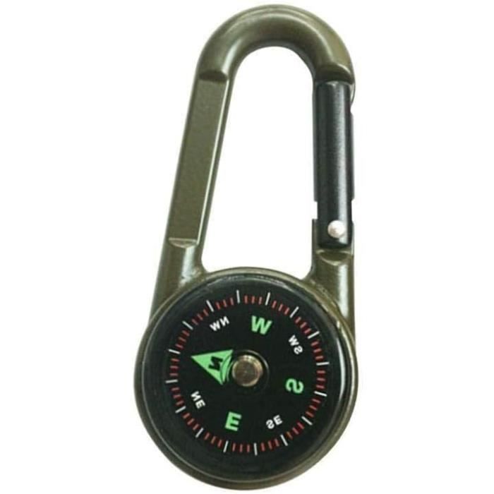 EGNMCR Camping & Randonnée 10 en 1 Kit d'Outils de Survie Multifonction Extérieur Militaire Camping Randonnée Boussole
