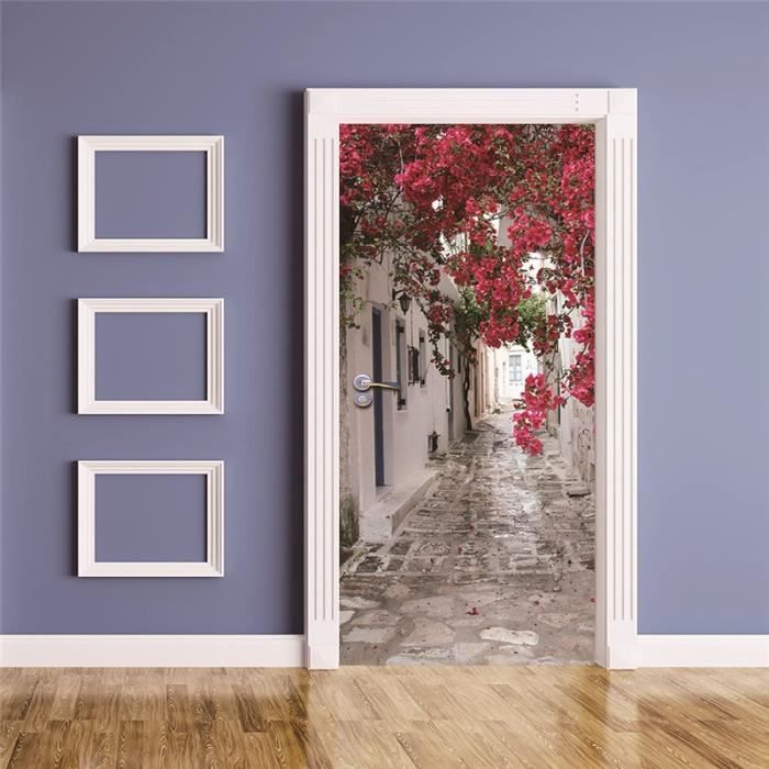 Autocollant Mural Arbre De Vie 90x200 Cm - PVC Imperméable Amovible, Déco Salon Chambre Cuisine - 9