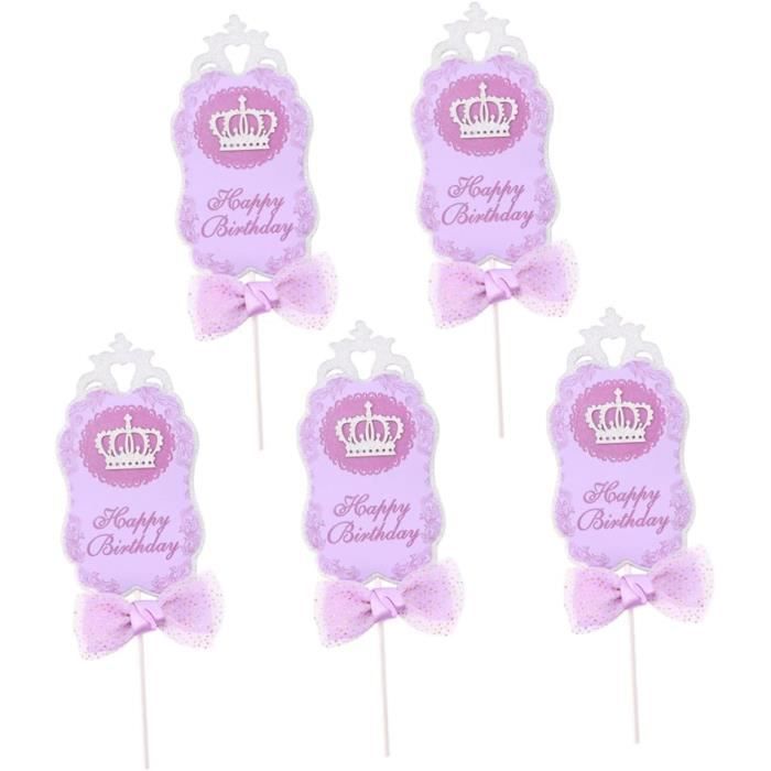 5 Pièces Arc Cupcake Topper Arc Gâteau Pics Gâteau D'Anniversaire Décor