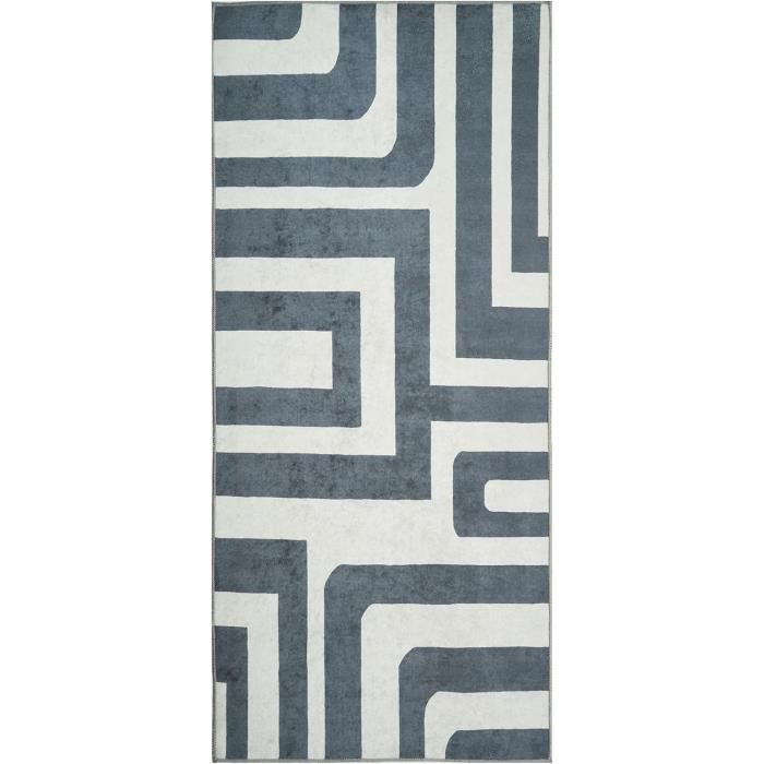 Le tapis de couloir artisanal moucheté ivoire 70 x 215 cm | Mark Krebs