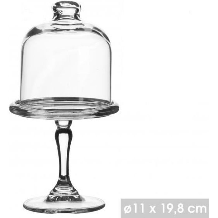Bonbonniere Sur Pied Rond Mini Presentoir A Patisserie En Verre Transparent Avec Cloche En Verre Pour Gateaux Cdiscount Maison