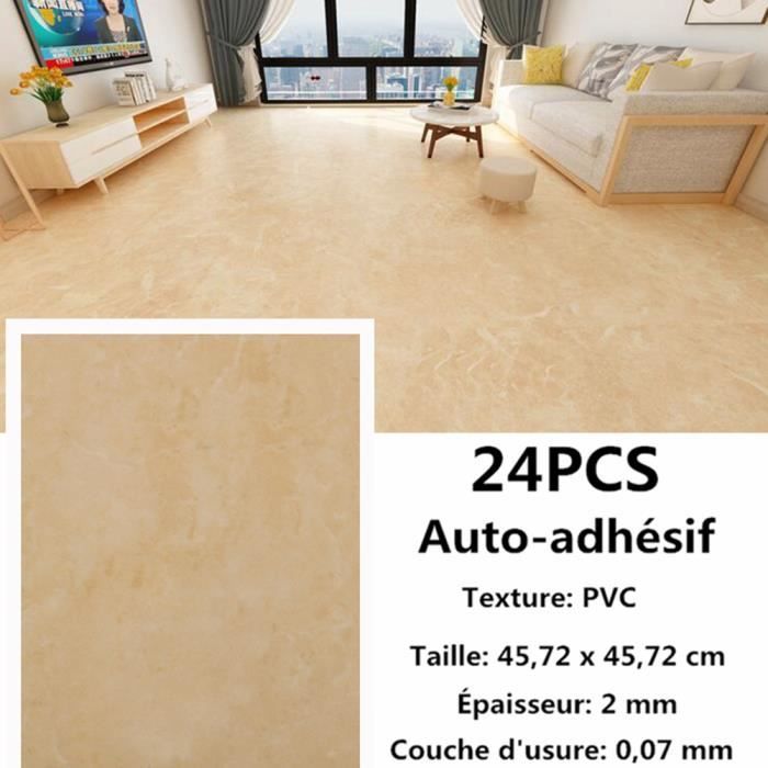 Lot De 24 Dalles Adhesive 5 Tapis Et Revetements De Sol En Pvc