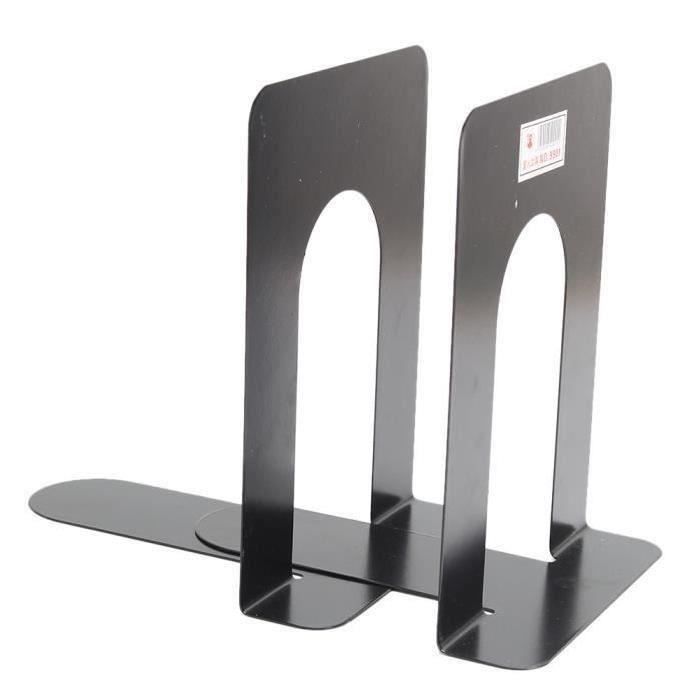 Lolo Lot De 2 Serre Presse Livre Noir Metal Etroit 15 X 13 X 17cm Rangement Magazine Achat Vente Serre Livres Cdiscount