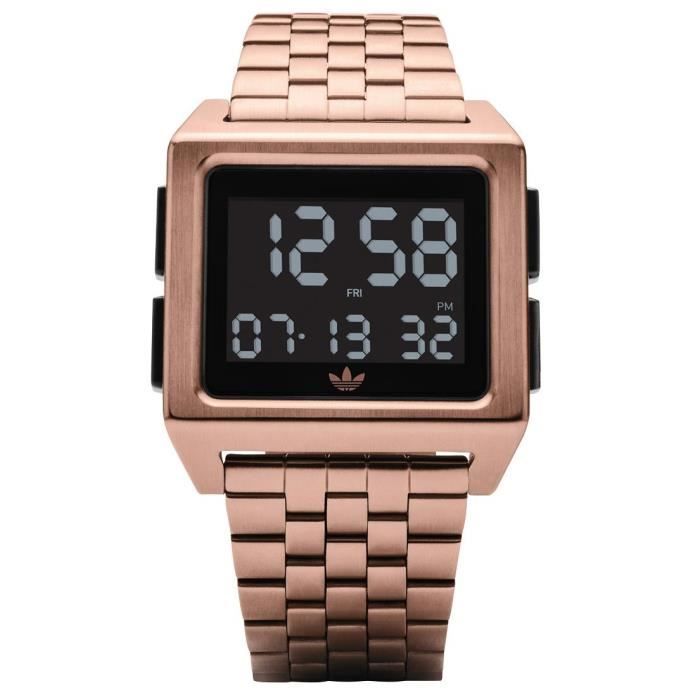 Montre ADIDAS en Acier Rose Z011098 00 Achat vente montre Homme Adulte Rose Cdiscount