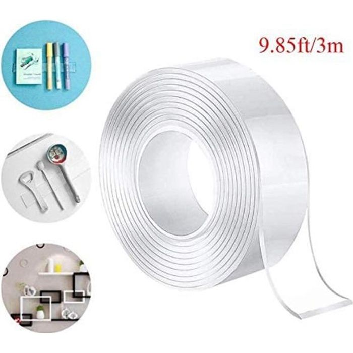 Ruban Double Face Ultra Fort Pour Tout Coller Sans Abîmer Vos Murs ! Parfait Pour Posters Et Déco