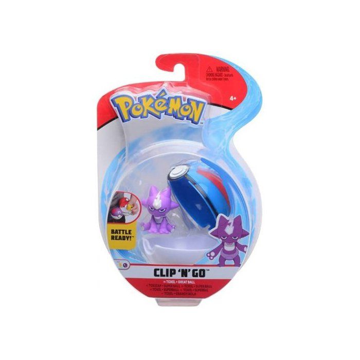 Pokemon Pokeball Toxizap Super Ball Superball Clip N Go Figurine Pokemon