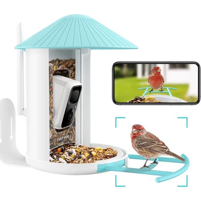 YID Caméra Mangeoires Oiseaux Caméra Intelligente pour Mangeoire à Oiseaux  avec Panneau Solaire, Vidéo HD animalerie hygiene - Cdiscount