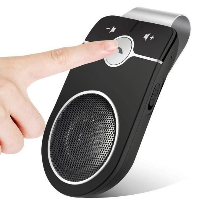 Bluetooth 4.1 en Voiture Haut-Parleur Pare-Soleil Voiture sans Fil Kit Voiture Bluetooth Appel Téléphonique Mains Libres Lecteur MP3 Réception de lémetteur Parler et écouter de la Musique 