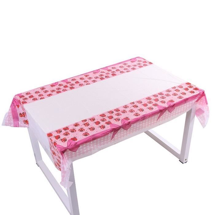 Nappe En Plastique Theme Coccinelle Panda Couverture De Table Decorations De Fete D Anniversaire Pour Enfants Ladybug Cz7856 Cdiscount Maison