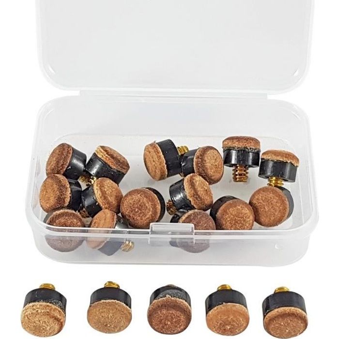 Accessoire Pour Queue De Billard Ferrules De Billard 40 Pièces - Embouts De Queue Fibre - Diamètre 0.8 Inch/18 Mm Queue Billard