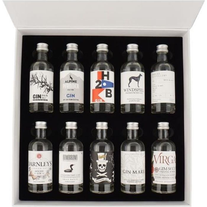 The Gin Box World Tour Edition Coffret Decouverte Gin n°2 La cave