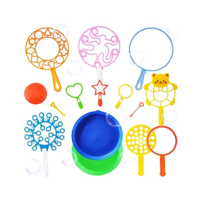 Kit De Bulles De Savon pour Les Enfants, 15 Pièces Baguette des Bulles  Savon pour Les Jeux Bubble Maker, Grandes Baguettes Bulles