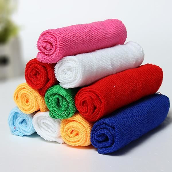 Premier Lavage Serviette éponge 10 Mixte Serviette Microfibre Voiture Lavage 25x25cm Achat