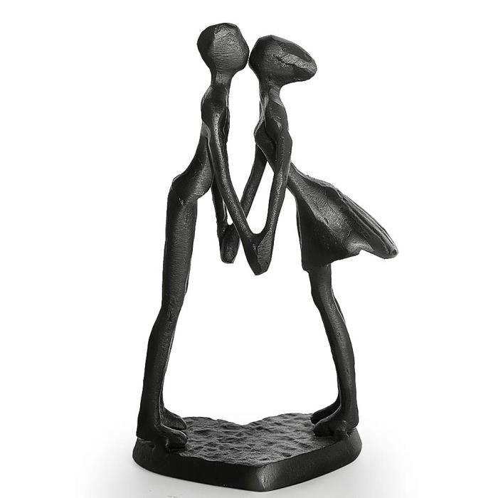 Aoneky Sculpture Couple，Statue Décorative，Art Sculpture en Fer，Statue Amour  Passionnée Décoration Romantique pour Maison & Bureau - Cdiscount Maison