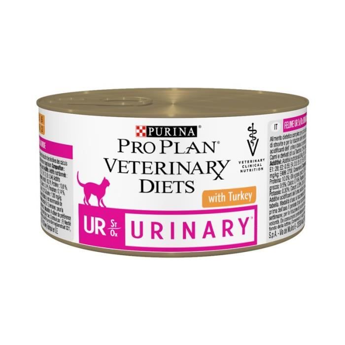 Comparer les prix de Purina Proplan Veterinary Diets - Chat UR Urinary Dinde - Aliment Humide 195g
