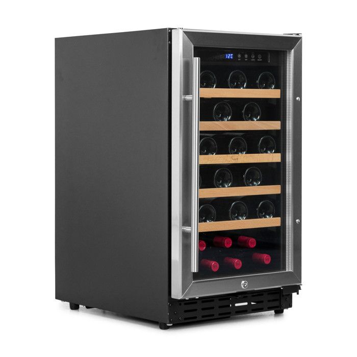 Cave à vin 40 bouteilles Inox CHR 1T - Vinobox