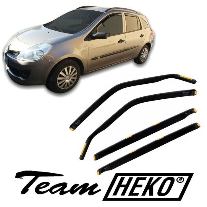J&J AUTOMOTIVE Déflecteurs D'Air Heko Pour DS3 3P 2010-2015 – 2 Pièces Fumé Aérodynamique