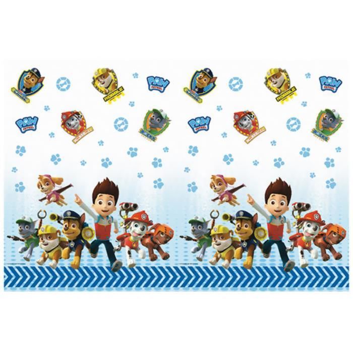 Paw Patrol Nappe Papier Fete Anniversaire Pat Patrouille Achat Vente Nappe De Table Jetable Cdiscount