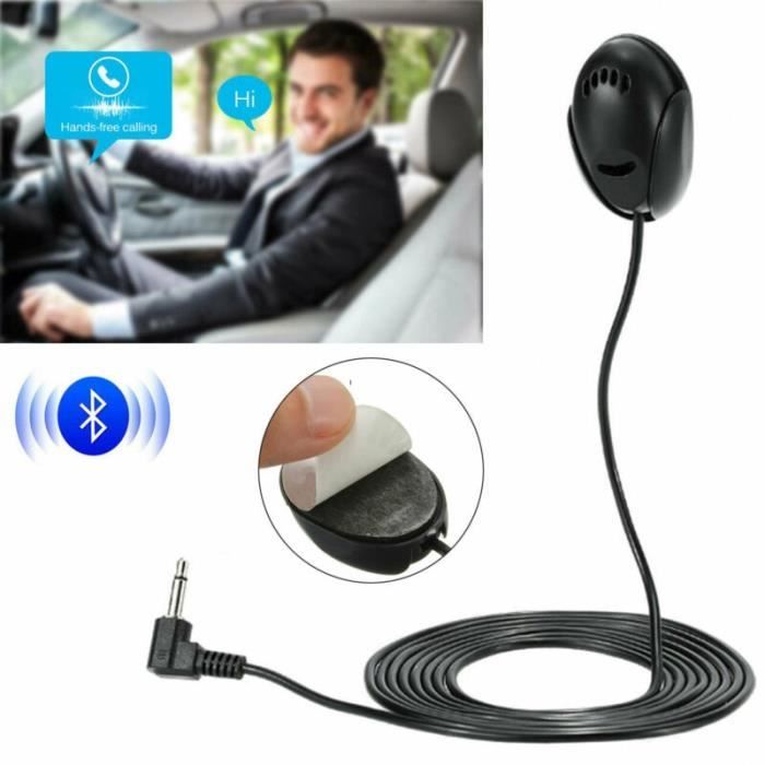 Saidbuds Microphone stéréo de Voiture Micro Externe de 2,5 mm pour unité  Principale de véhicule de Voiture Bluetooth activé Radio stéréo GPS DVD :  : High-Tech