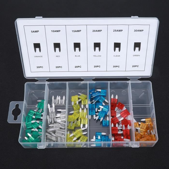 10 Porte-fusibles étanches 16AWG - Pour Voiture, Moto, Bateau - Compatible Fusibles ATC/ATO