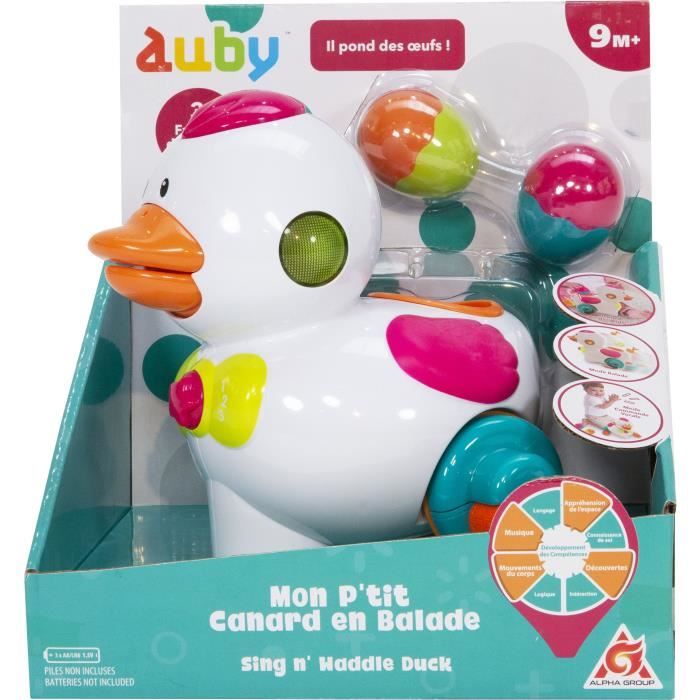 Auby Mon P Tit Canard En Balade Jouet Bebe Avec Effets Sonores Et Lumineux 9 Mois Et Cdiscount Jeux Jouets