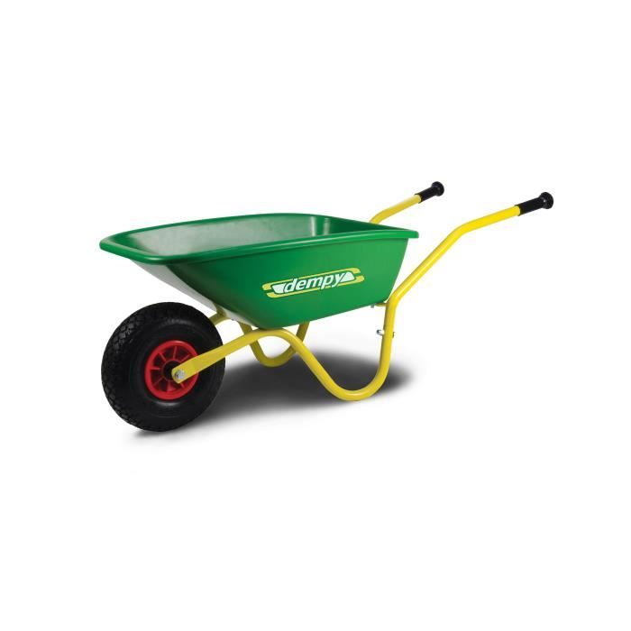 Remorque - Chariot BERG Dempy - Brouette pour Enfant de 3 Ans - Vert