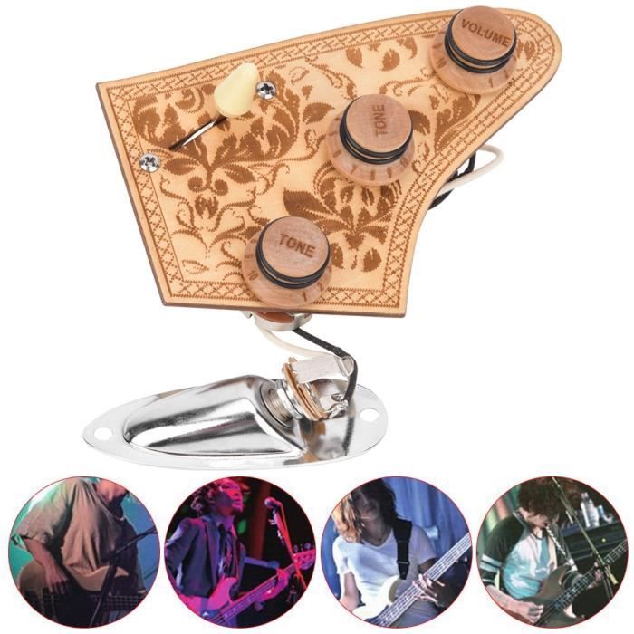 Harnais De Guitare Pré-câblé 6 Cordes - Câble Unique Avec Réglage Volume Et Ton