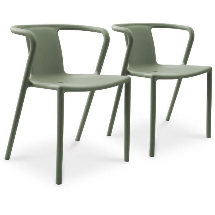 Lot composé de 2 fauteuils de jardin CITY GARDEN DIEGO FT Empilables