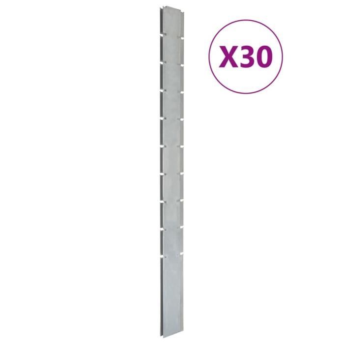 Poteau à Visser DOMAX – Support Parasol, Séchoir, Mangeoire, Fixation Au Sol Sans Béton, Acier Galvanisé