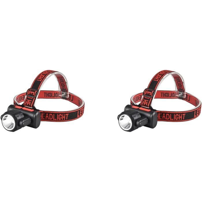 POCKETMAN Lot De 10 Lampes Frontales COB – Super Lumineuses, 3 Modes (Haut/Bas/Stroboscope), Etanches, Pour Plein Air Et Urgence