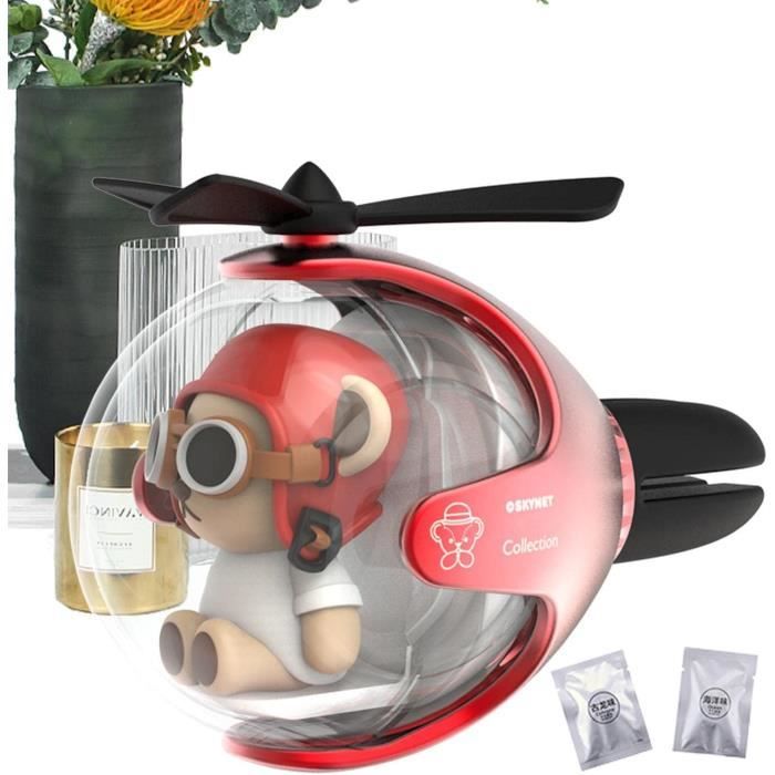 Désodorisant Voiture Design Pug - Clip Aération Acrylique, Diffuseur D'huiles Parfumées | Décoration Mignonne, Facile à Installer