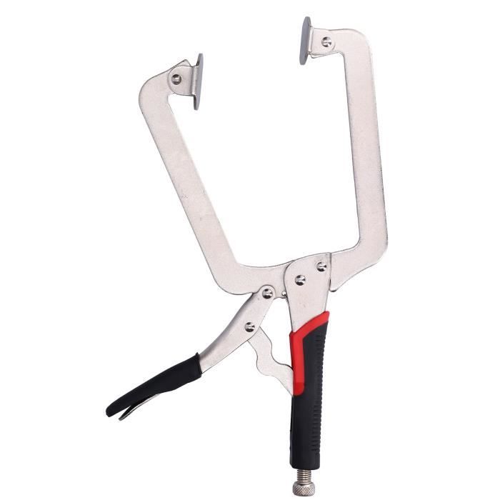 Pince De Verrouillage En C 6 Pouces (15 Cm) - Alliage Acier Galvanisé - Réglable Pour Menuiserie Et Soudage - Poignée Ergonomique