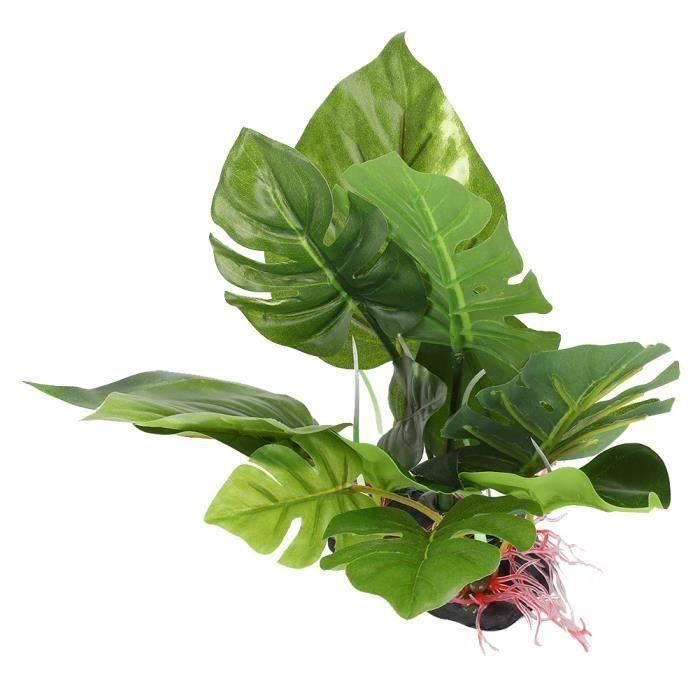 BELLE VOUS Lot de 6 Plantes Artificielles en Plastique - Plante Artificielle Interieur/Extérieur Réaliste pour Maison, Bureau, Jardin et Cuisine - Fausse Plante pour Mariage, Table et Véranda