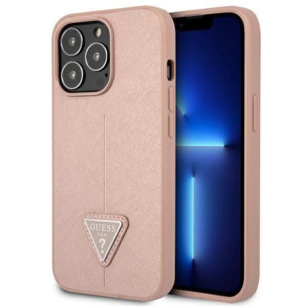 Guess SaffianoTriangle Logo Case Coque pour iPhone 13 Pro 3666339040413