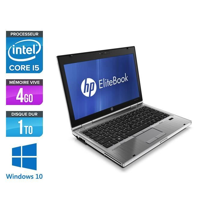 Top achat PC Portable Pc portable HP EliteBook 2560P - i5 - 4 Go - 1 To HDD - W10 pas cher