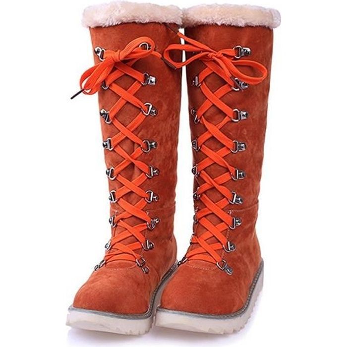 Bottes best sale orange femme
