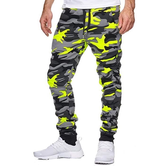 Neon camouflage pants top