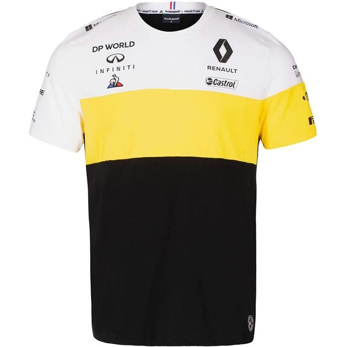 T-shirt RENAULT Le Coq Sportif F1 Racing Team Officiel Formule