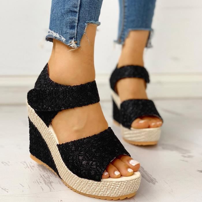 Cdiscount sandales femme compensees