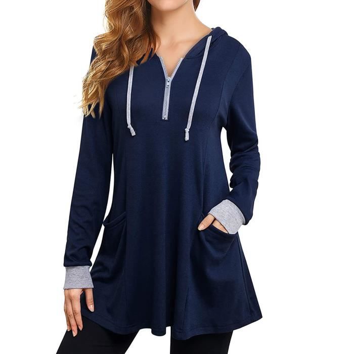 Sweat tunique femme hotsell