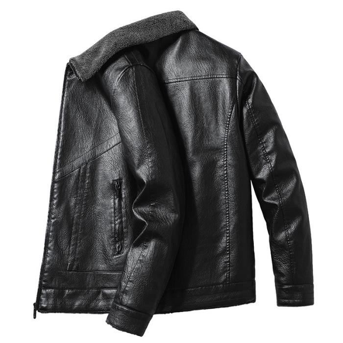Blouson en simili cuir homme top